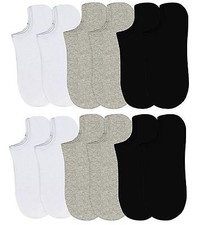 6-12 Packs Ankle Cool Socks Sport Mens Womens Size 9-11 No Show Lot NWT 70033D