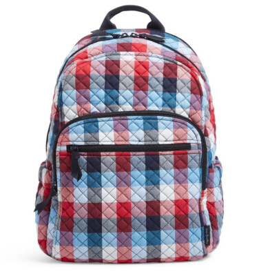 Vera Bradley Campus Backpack Patriotic Plaid NWT Vera Bradley Women main image 4