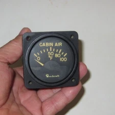 AIRCRAFT GAUGE BEECHCRAFT CABIN AIR TEMP GARWIN INC P/N  CA 2955-1