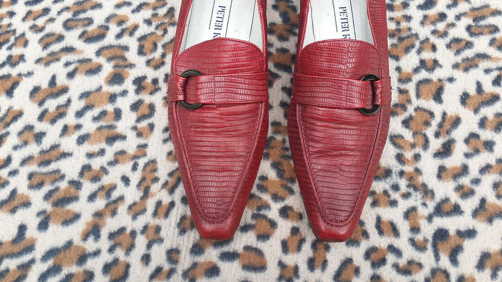 Peter Kaiser Ex Display Red Lizard pattern Leathe… - image 6