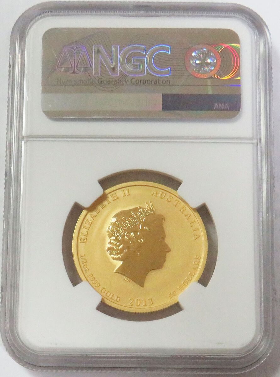 2013 P GOLD $50 AUSTRALIA 1/2 OZ YEAR OF THE SNAKE COIN NGC 2013 P GOLD $50 AUSTRALIA 1/2 OZ YEAR OF THE SNAKE COIN NGC