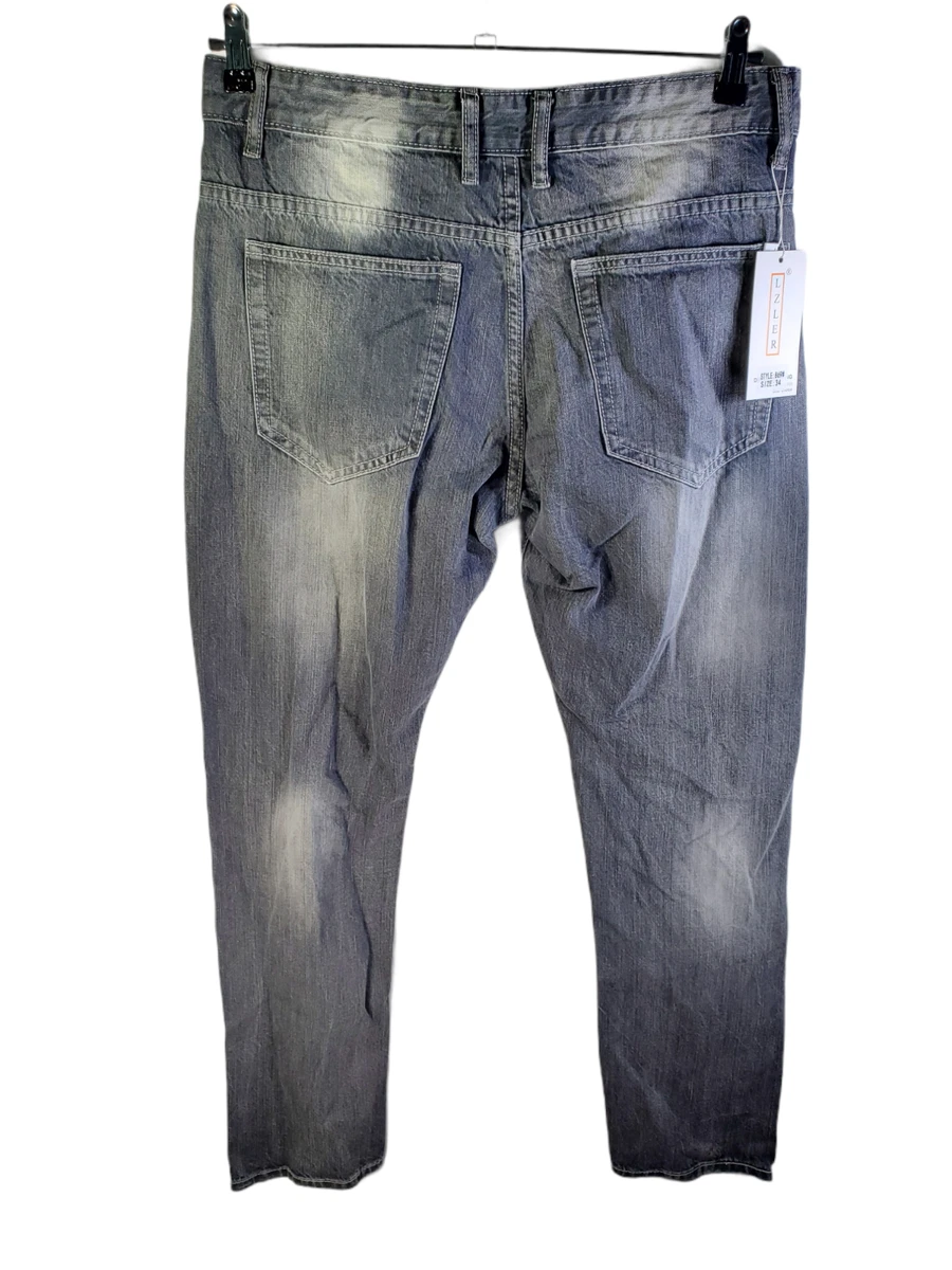 Gray destroyed cheap jeans
