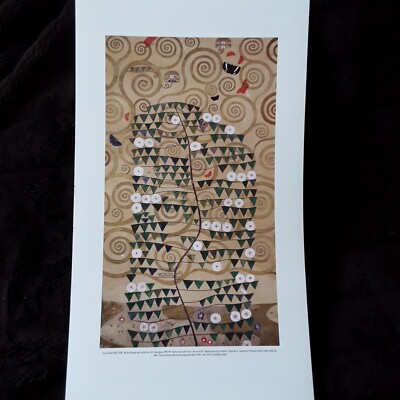 Klimt  Blatt Bild leider nur ein Druck aus Erbschaft  Geschenkidee günstig