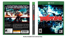CUSTM REPLACEMENT CASE Wolfenstein 2009 XBOX NO DISC SEE DESCRIPTION