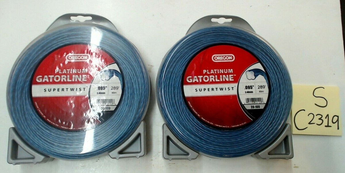 Oregon 20-100 .095 Supertwist Platinum Gatorline, lot of 2 (289 ft