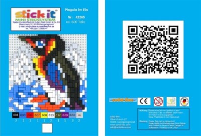 Mini Stecksystem Pinguin im Eis ca. 600 Teile Nr. 42265