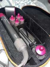 Dyson Airwrap Complete Curling Iron 6 Accessories Set Original Pink Fuchsia
