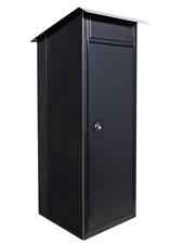 AeroMail Package Mailbox - Luxury Mailbox - XXL - Lockable - Black - Modern