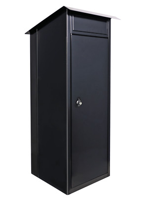 AeroMail Package Mailbox - Luxury Mailbox - XXL - Lockable - Black - Modern