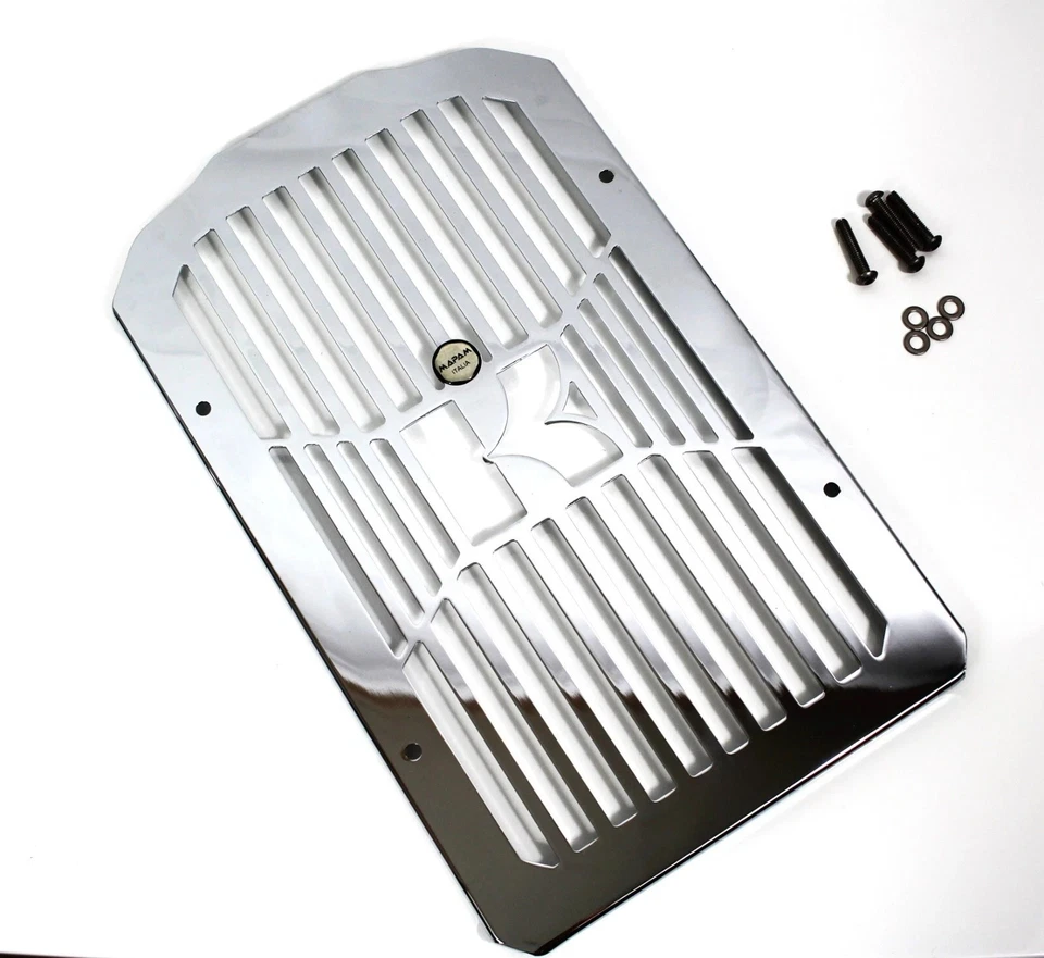 Protector de cubierta de parrilla de radiador cromado Kawasaki Vulcan 900 VN900 2006-2023 Foto 4 de 4