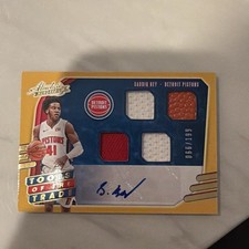 2020-21 Absolute Memorabilia Tools Of The Trade Saddiq Bey Quad Patch Auto /199
