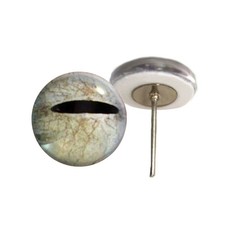 Pair Javan Tree Frog Glass Eyes On Wire Pin Posts Making Needle Felt Dolls