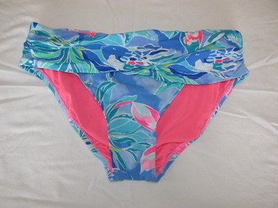 Lilly Pulitzer Lagoon Sarong Swim Bikini Bottom, Bennet Blue, Celestial Seas, 4