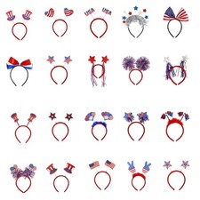 Tocado Día de la Independencia Sombreros para Patriótico Americano para Stall Market