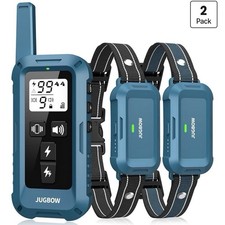 Dog Shock Collar 2 Dogs (10-120Lbs) 4200FT Dog Training Collar with Remote Blue