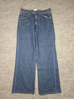 G. Label by GOOP Gwyn Shiloh Wide Leg Jeans Women's 29 (FITS 29x28) Blue Cotton