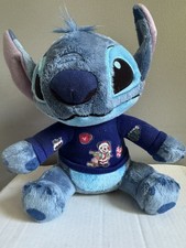 12" Disney Stitch In Mickey Mouse Sweater Unleash The Holidays Christmas Plush