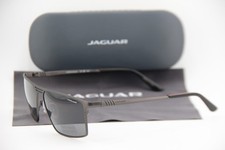 NEW JAGUAR MOD. 37823-4200 GUNMEAL BLACK AUTHENTIC SUNGLASSES 59-14