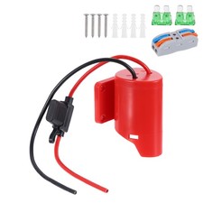 Battery Adapter Converter for 12V Battery with Wire Terminal, 1 Set 13pcs, Red