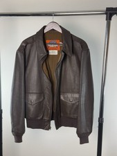 Vintage Cooper A-2 Leather Jacket GOATSKIN Fl...
