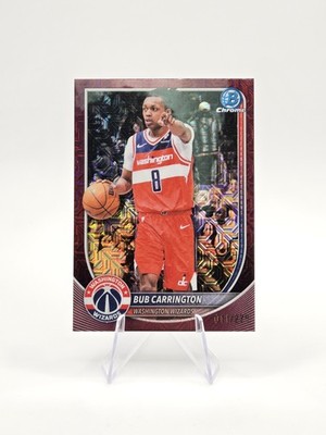 Bub Carrington 2025-26 Bowman Chrome Burgundy Mojo Refractors SP #/275 #BCV-176