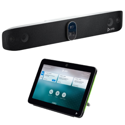 Poly Studio X72 Video Conferencing Soundbar w/ TC10 Video Conferencing Touch Pan