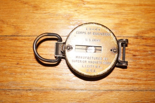 US Army Corps of Engineers Compass 1949 Superior Magneto