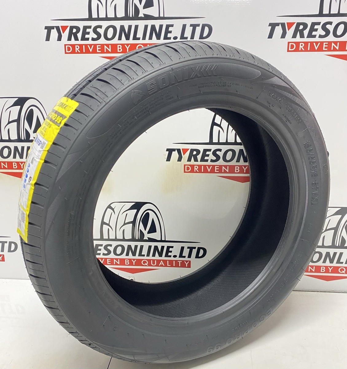 2 X 185 55 16 SONIX 185/55R16 87V XL BRAND NEW PERFORMANCE M+S