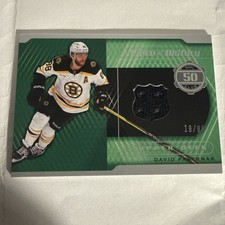 2023-24 Upper Deck SP Game Used - A Piece of History David Pastrnak  /99 (MEM)
