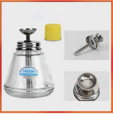 Solvent Alcohol Dispenser Bottle 180ml Push Down Liquid Dispenser Pump Glass