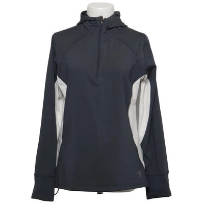 Coolibar, Kapuzenpullover, Größe: 40/42, Grau/Weiß, Elasthan/Polyester #8fU
