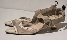 Fendi sz EU 37/US 6.5/7 Colibri 55MM Slingback Mesh Pumps