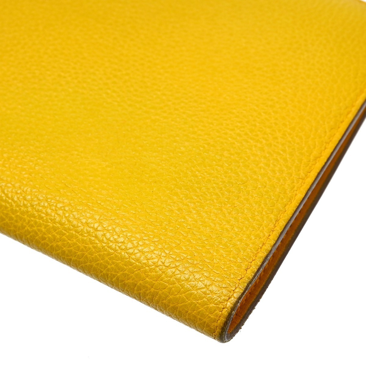Hermes Dogon Duo Combined Leather Yellow Wallets Accessory image 7