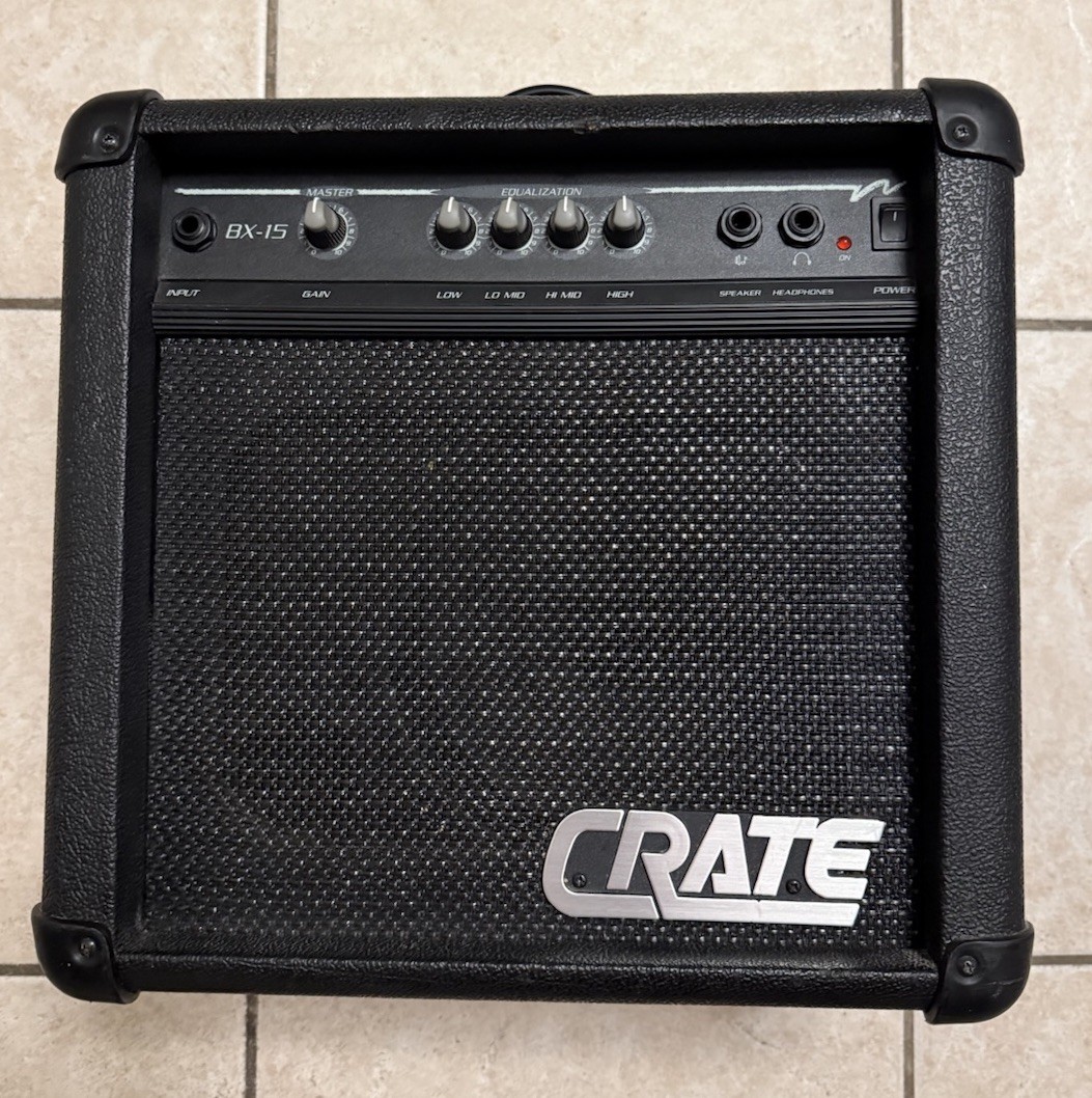 CRATE BX-15 ギターアンプ Crate BX-15 Guitar Amplifier Electric Bass Amp Combo Practice