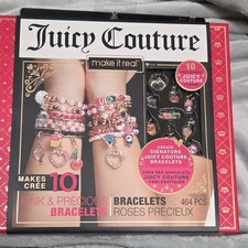 Juicy Couture Pink  Precious Bracelets Jewelry Making Kit 10 Bracelets 464pcs