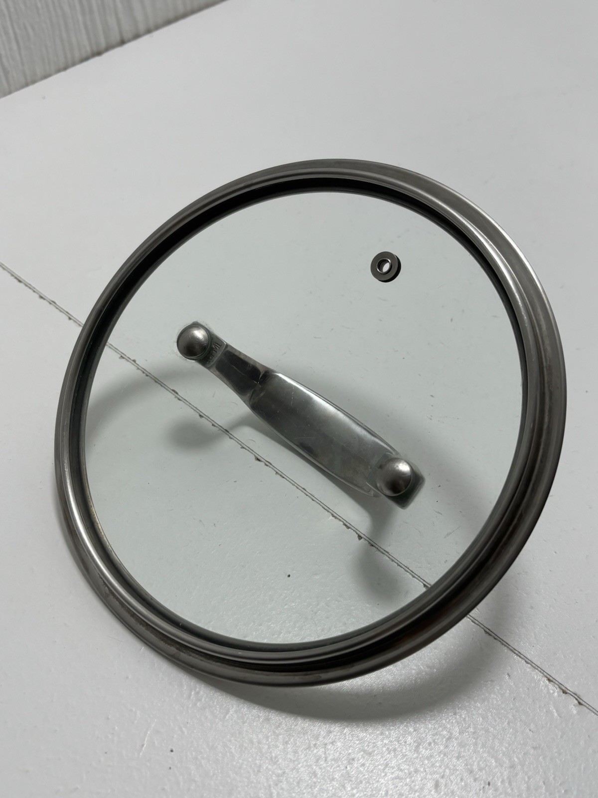 Belgique Glass And Stainless Steel Vented Pot Pan Lid Only 7”