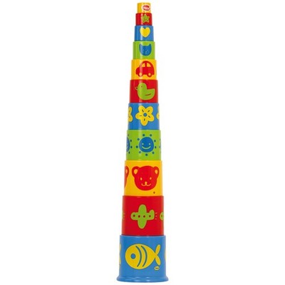 Gowi Toys Mehrfarbige Stapelleimer Stapler Formen Bauspielzeug