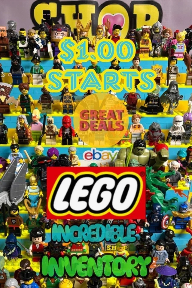 LEGO MINIFIGURE MANIA with $1.00 Starts AND RARE FINDS FOR EVERYONE