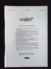 Original 1953 Advert Folland Aircraft Limited Eric the Very Gentle Knight