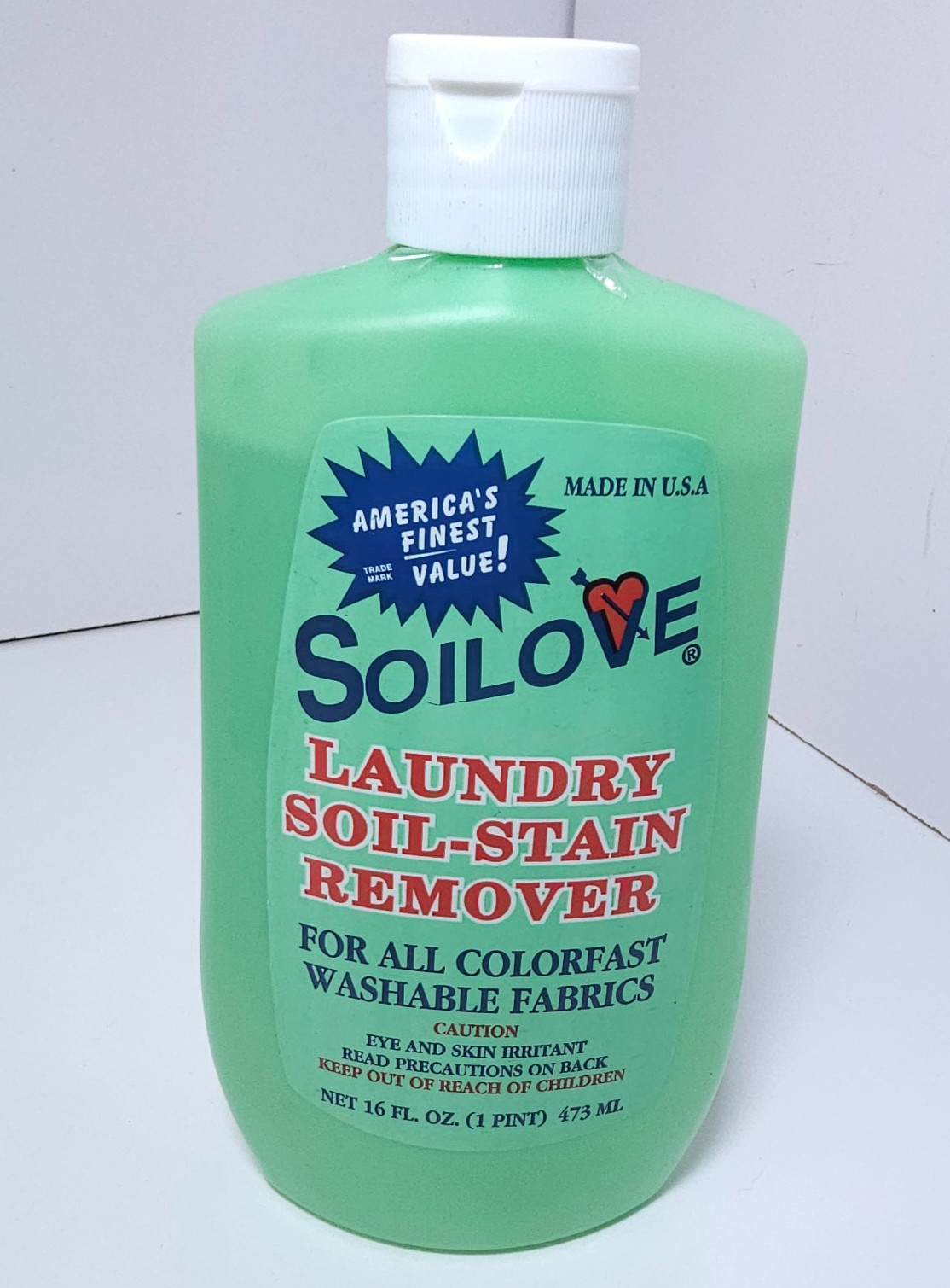 New Soilove Laundry Stain Remover 16 oz Bottle – Fabric Clothing Spot Cleaner