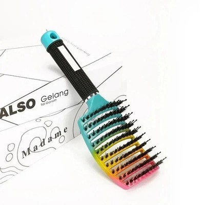 Hairstreaq Detangling Brush Professional Vented Curved Detangling Fast Drying**