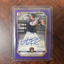 ANDREW FISCHER 2026 Bowman Auto #BPAAF 1st Bowman PURPLE /250
