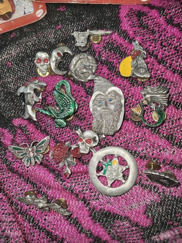 15 Vintage Biker Pins