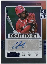 Christian Franklin 2021 Panini Contenders Draft Ticket Blue #'d/99 AUTO #DT2-CF