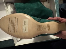 L.K. Bennett “Mirabelle” Suede Ankle Boots – Bright Green – Size 37 – Boxed