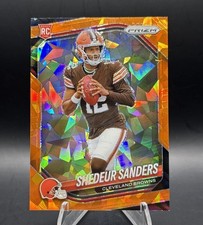 2025 Prizm Shedeur Sanders Orange Ice Prizm RC #302 CLE BROWNS NFL FOOTBALL 🏈 
