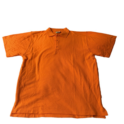 Lemon&Soda Orange Men's Polo Shirt 100% Cotton Size XL