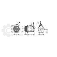 Kompressor Klimaanlage FüR Mercedes-Benz C-Klasse Coupe Bj.02-08