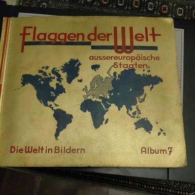 Altes Zigaretten Album ''Flaggen der Welt: Die. Deutsches Kartenalbum Album 7''1930