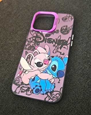 Disney Lilo & Stitch Schutzhülle lila, iPhone 16 Pro Max Hülle 